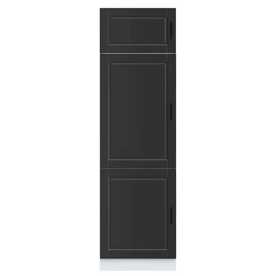 Armoire de cuisine Porto noir bois d'ingénierie - 3
