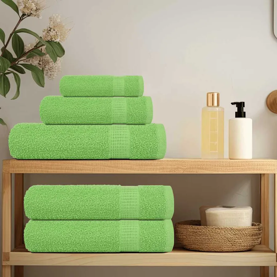 Ensemble de serviettes FROGN 6 pcs vert pomme 360 g/m² - 3