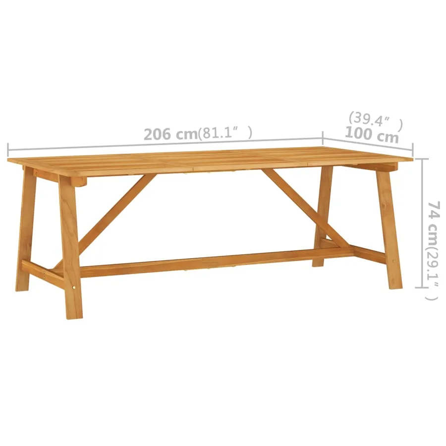 Ensemble à manger de jardin 9 pcs Gris clair - 10