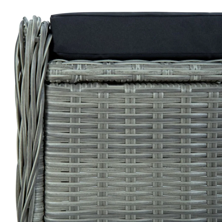 Ensemble à manger de jardin 9 pcs Gris clair - 14