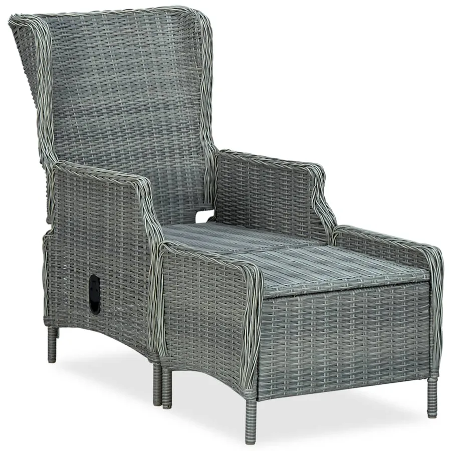 Ensemble à manger de jardin 9 pcs Gris clair - 15