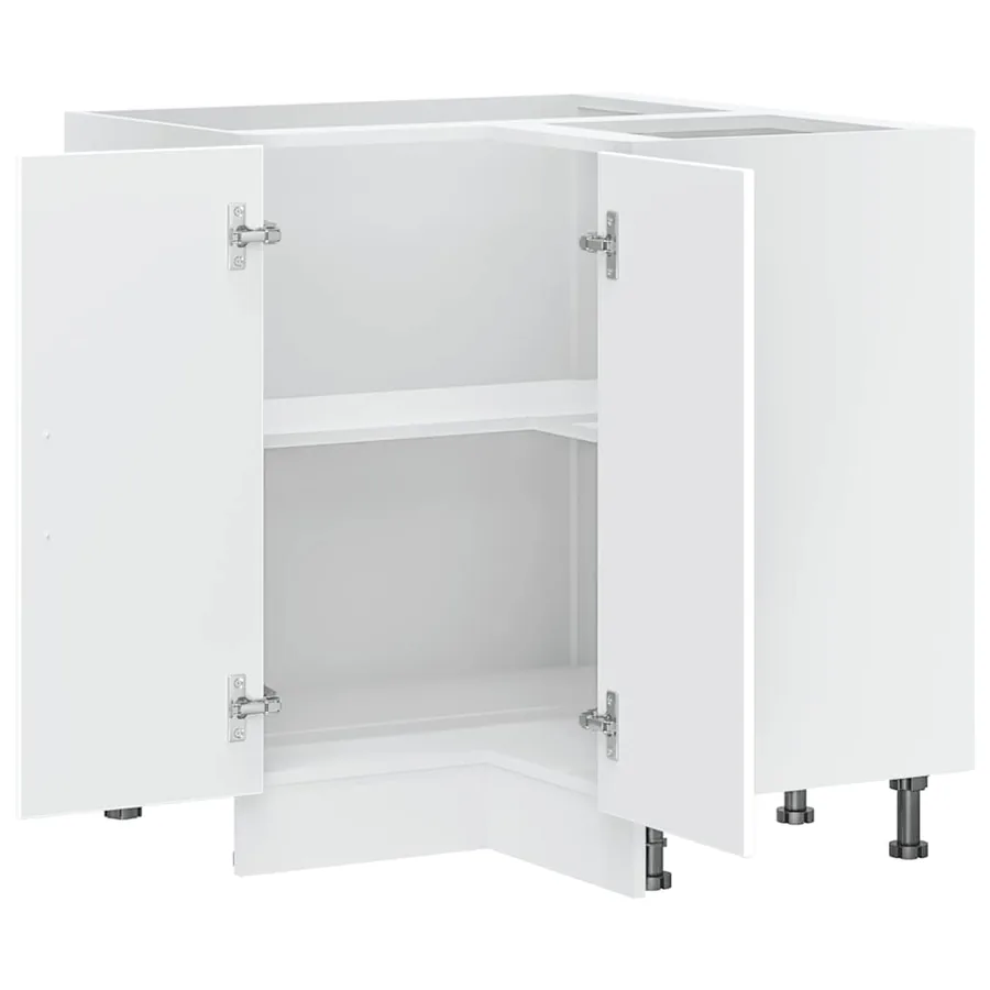 Armoire d'angle de cuisine Porto blanc bois d'ingénierie - 6