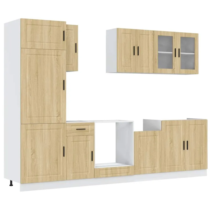 Ensemble de 8 meubles de cuisine "Porto" en chêne Sonoma - 2