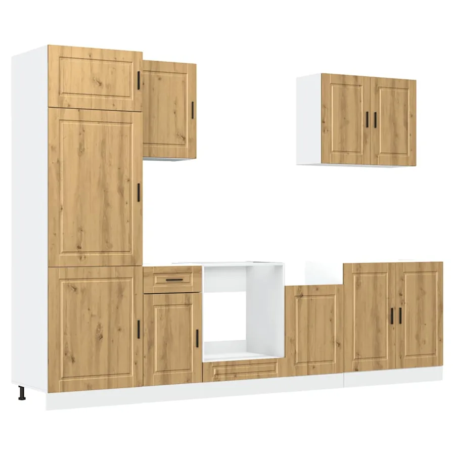 Ensemble d'armoires de cuisine 7 pcs Kalmar bois d'ingénierie - 2