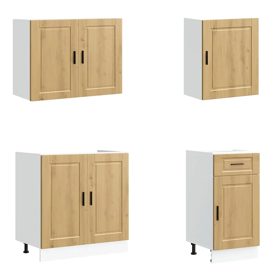 Ensemble d'armoires de cuisine 7 pcs Kalmar bois d'ingénierie - 4
