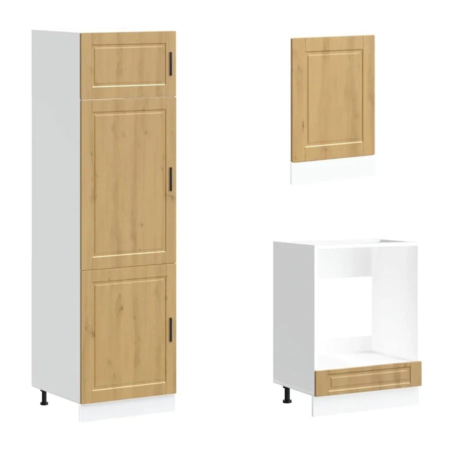 Ensemble d'armoires de cuisine 7 pcs Kalmar bois d'ingénierie - 5
