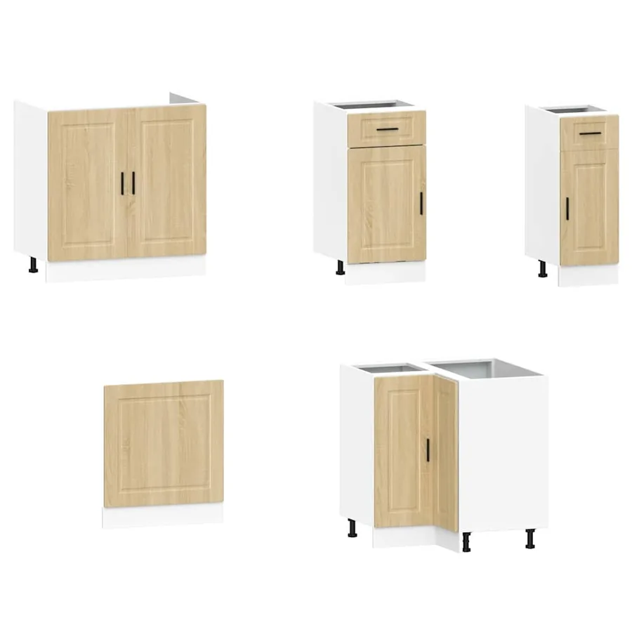 Ensemble d'armoires de cuisine 11 pcs Porto bois d'ingénierie - 4