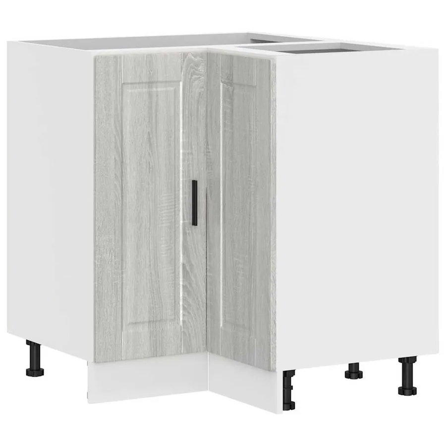 Armoire d'angle de cuisine Porto sonoma gris bois d'ingénierie - 2