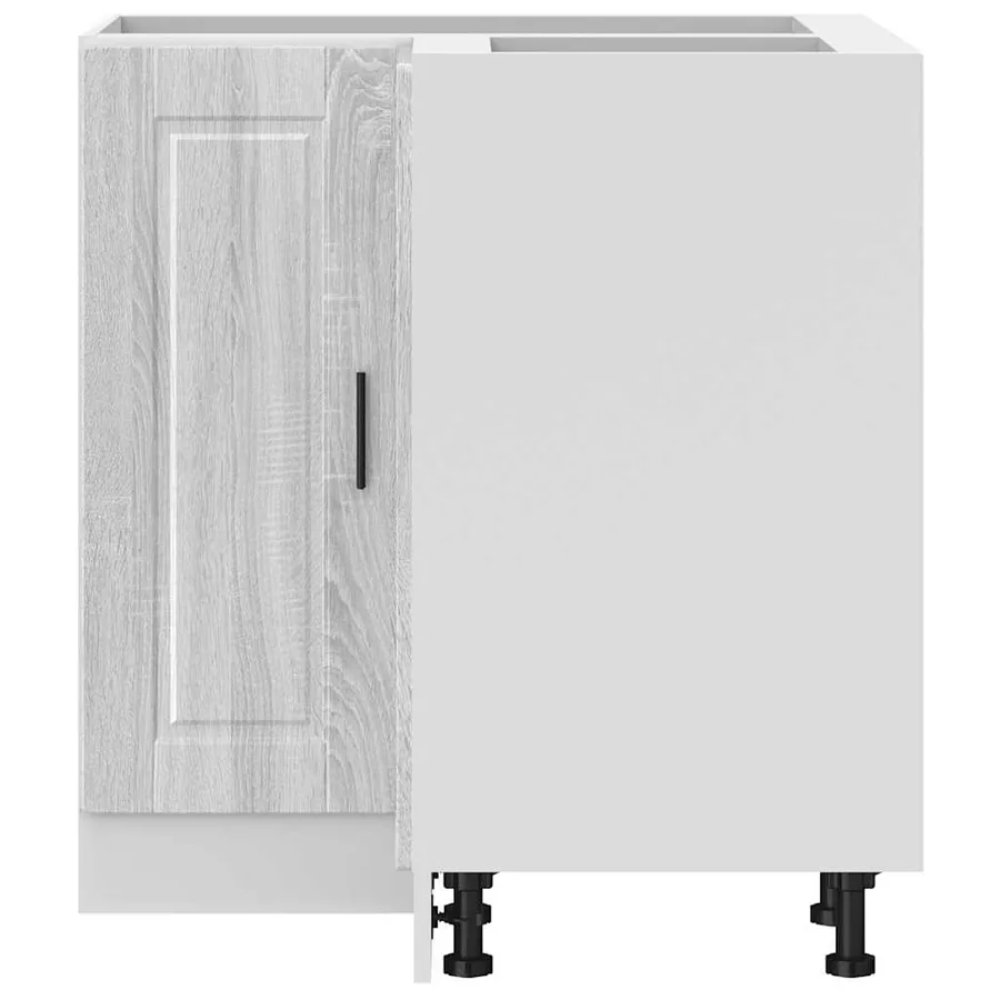 Armoire d'angle de cuisine Porto sonoma gris bois d'ingénierie - 5