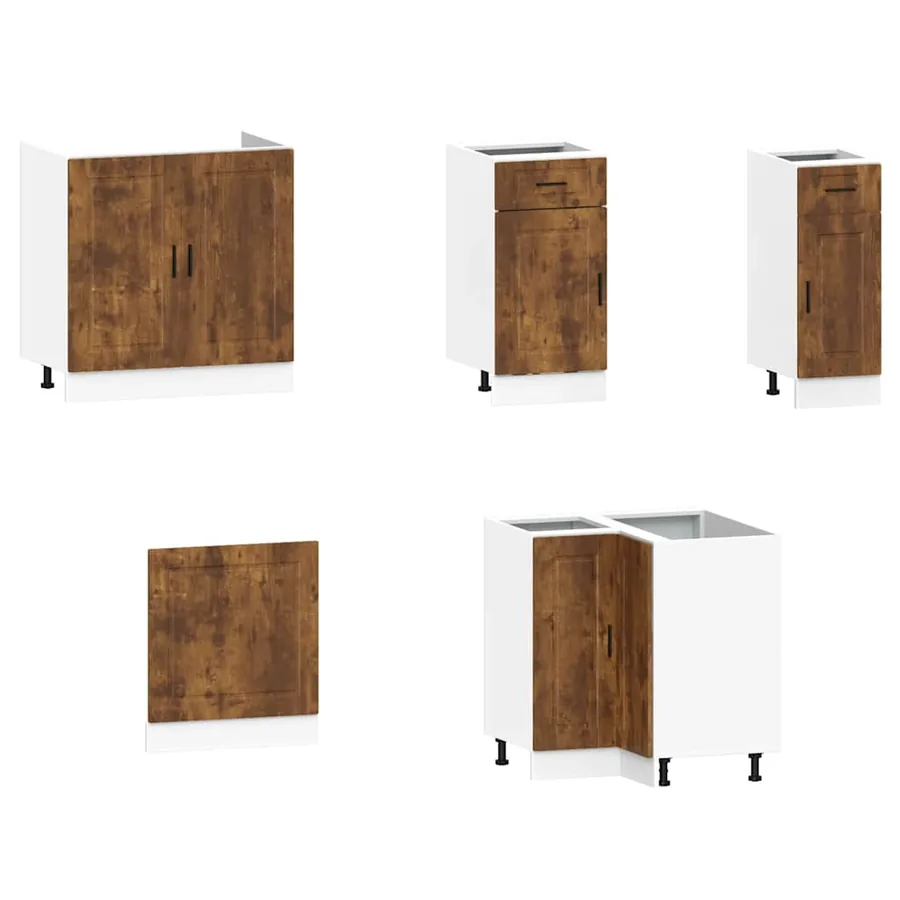 Ensemble d'armoires de cuisine 11 pcs Porto bois d'ingénierie - 4