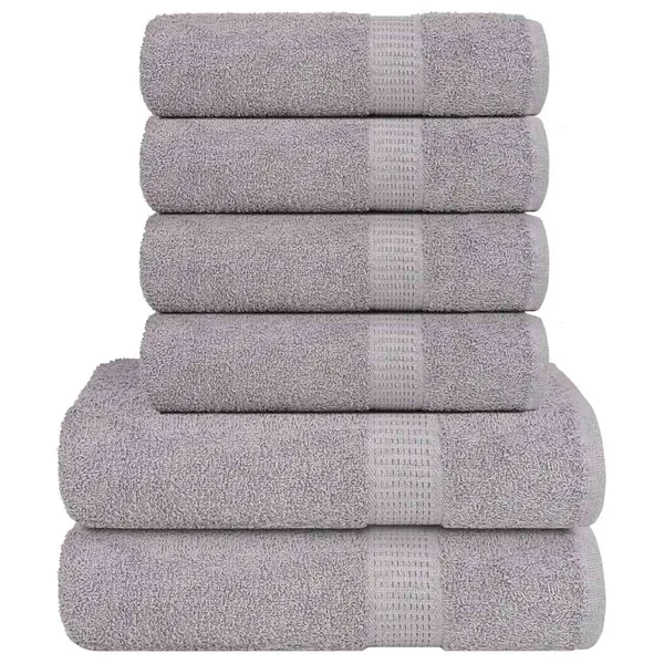 Ensemble de serviettes FROGN 6 pcs gris 360 g/m²