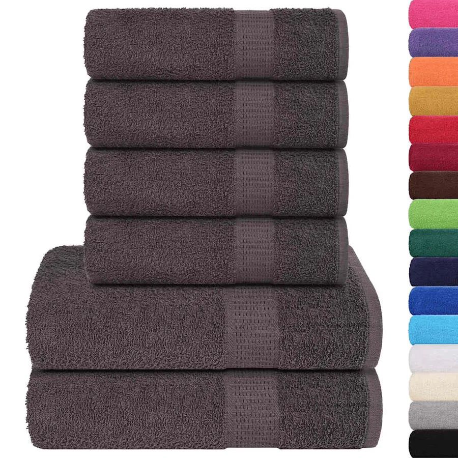 Ensemble de serviettes FROGN 6 pcs anthracite 360 g/m² - 2