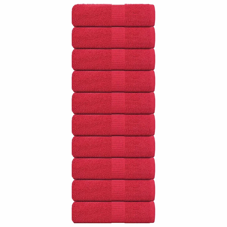 Serviettes d'invité FROGN 10 pcs rouge 30x50 cm 360 g/m²