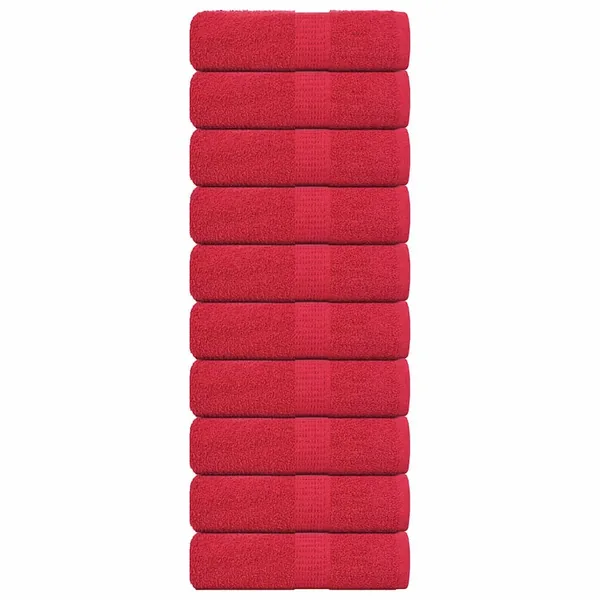 Serviettes d'invité FROGN 10 pcs rouge 30x50 cm 360 g/m²