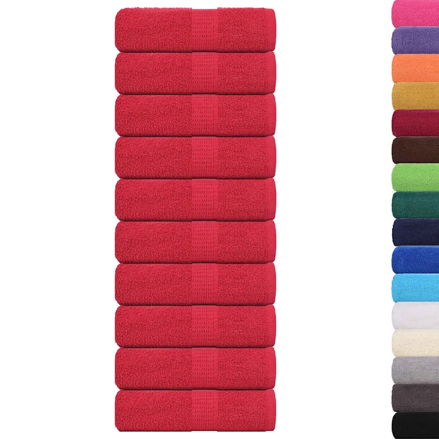 Serviettes d'invité FROGN 10 pcs rouge 30x50 cm 360 g/m² - 2