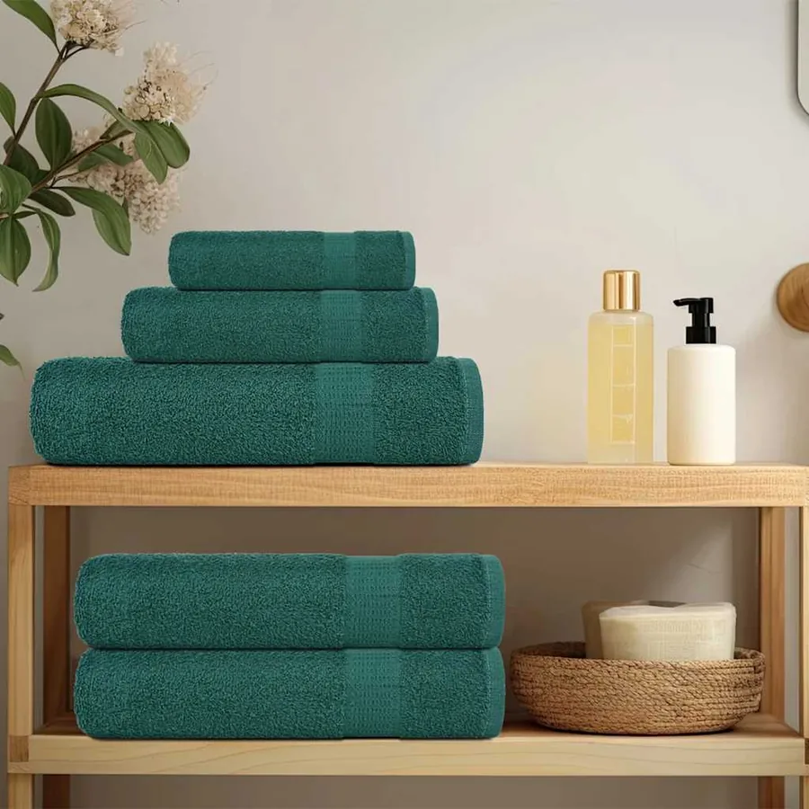 Serviettes de douche FROGN 2 pcs vert 70x140 cm 360 g/m² - 3