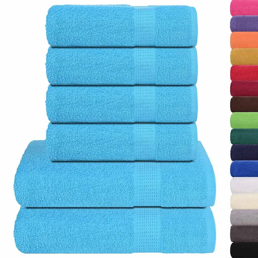 Ensemble de serviettes FROGN 6 pcs turquoise 360 g/m² - 2