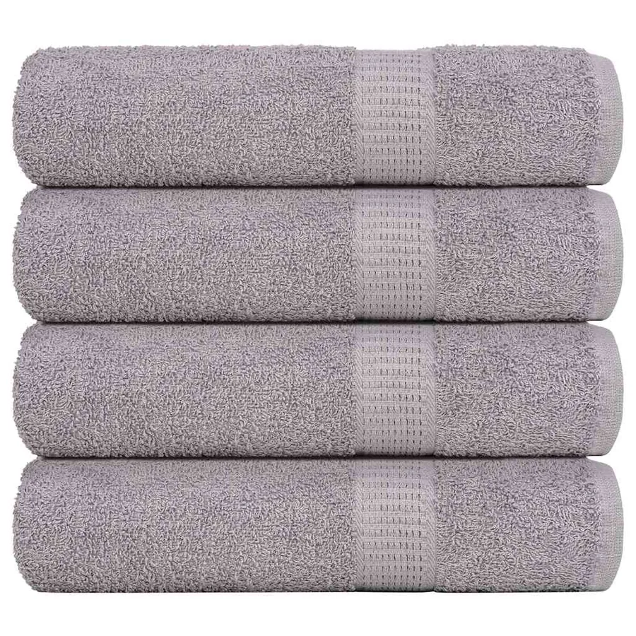 Serviettes de douche FROGN 4 pcs gris 70x140 cm 360 g/m²