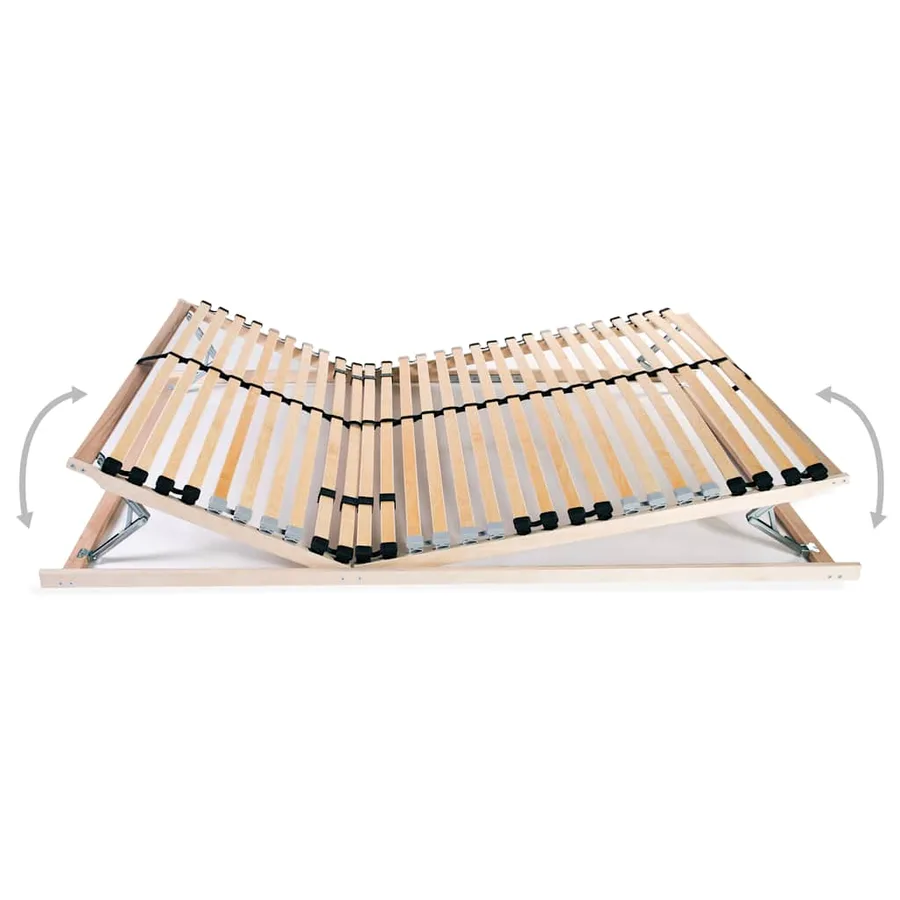 Sommier à lattes sans matelas avec 28 lattes 7 zones 120x200 cm - 2
