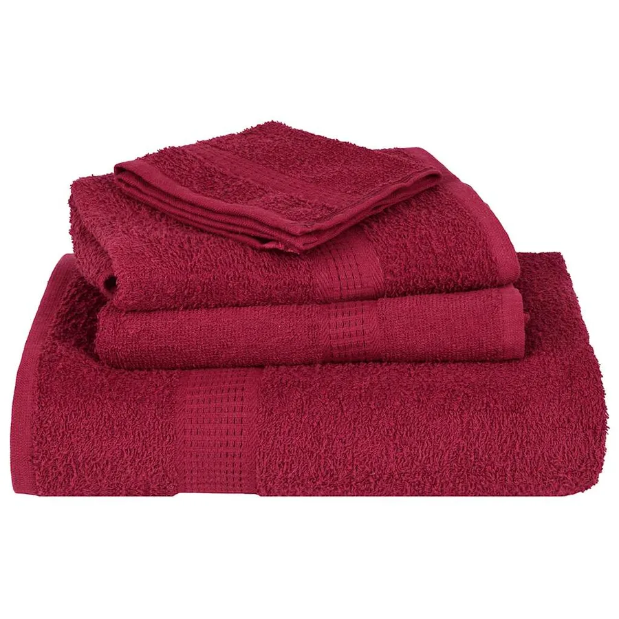 Ensemble de serviettes FROGN 12 pcs bordeaux 360 g/m² - 4