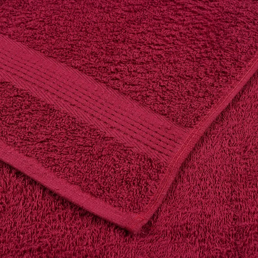 Ensemble de serviettes FROGN 12 pcs bordeaux 360 g/m² - 6