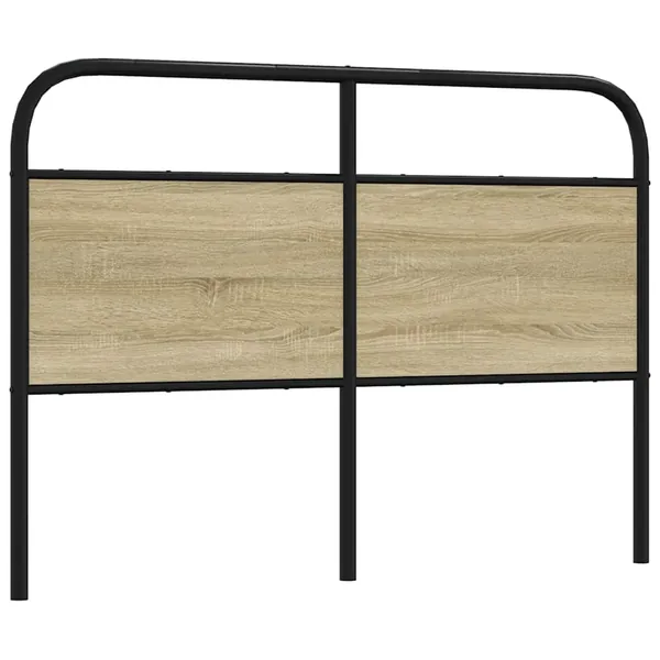 Tête de lit de remplacement chêne sonoma 120 cm acier et bois d'ingénierie