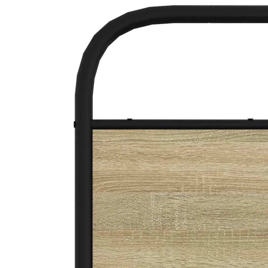 Tête de lit de remplacement chêne sonoma 120 cm acier et bois d'ingénierie - 6