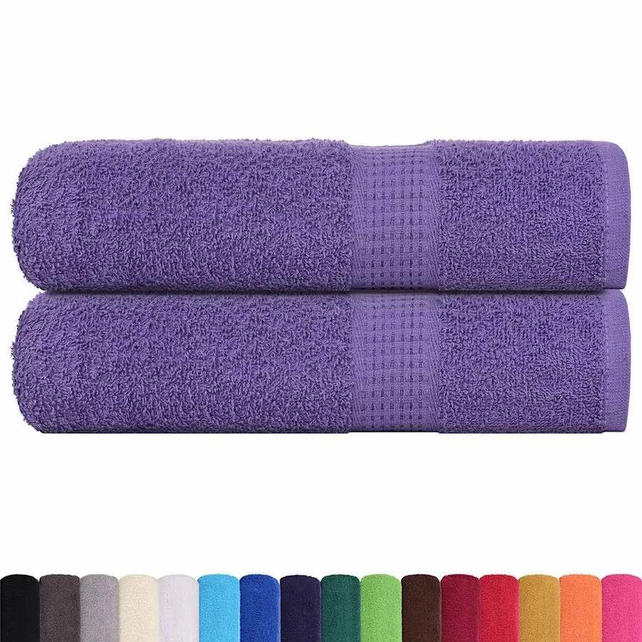 Serviettes de douche FROGN 2 pcs violet 70x140 cm 360 g/m² - 2