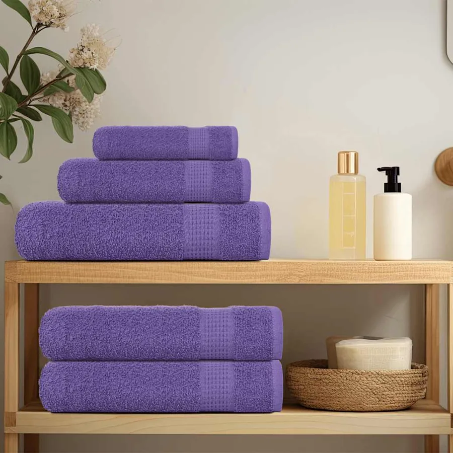 Serviettes de douche FROGN 2 pcs violet 70x140 cm 360 g/m² - 3