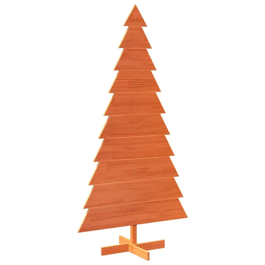 Arbre de Noël en bois pour décoration 180 cm bois de pin massif - 2