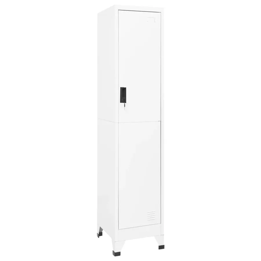 Armoire à casiers Blanc 38x45x180 cm Acier
