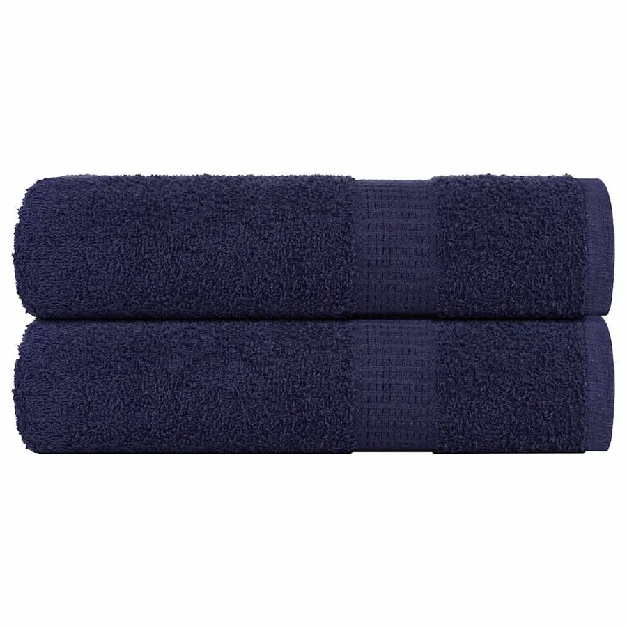 Serviettes de douche FROGN 2 pcs bleu marine 70x140 cm 360 g/m²