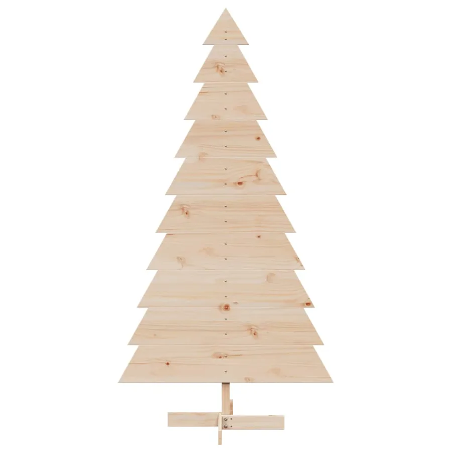 Arbre de Noël en bois pour décoration 180 cm bois massif de pin - 3