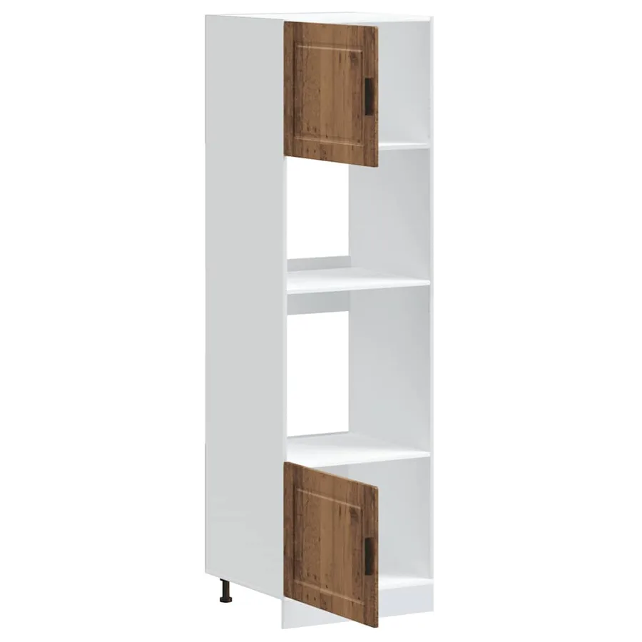 Armoires de four 2 pcs Porto vieux bois bois d'ingénierie - 5