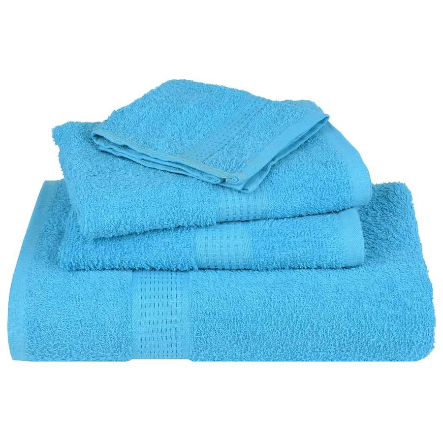 Serviettes de douche FROGN 4pcs turquoise 70x140cm 360 g/m² - 4
