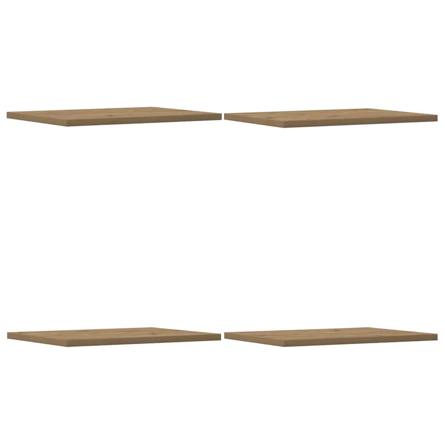 Panneau de bibliothèque 4 pcs chêne artisanal 40x30x1,5 cm - 2