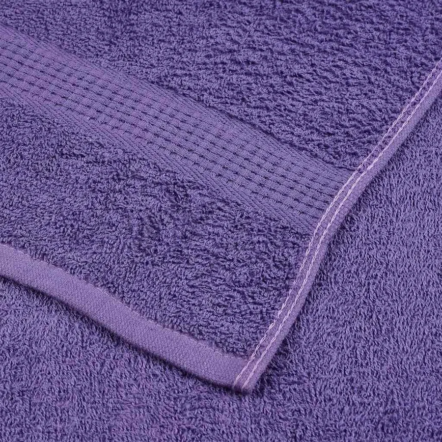 Serviettes de toilette FROGN 10 pièces Violet 30x30 cm 360 g/m² - 6