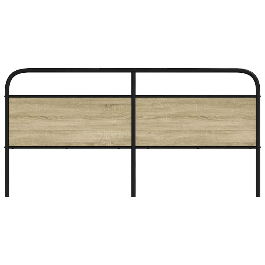 Tête de lit de remplacement chêne sonoma 180 cm acier et bois d'ingénierie - 3
