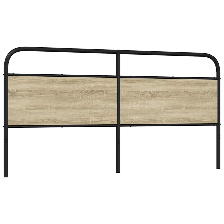 Tête de lit de remplacement chêne sonoma 180 cm acier et bois d'ingénierie - 5