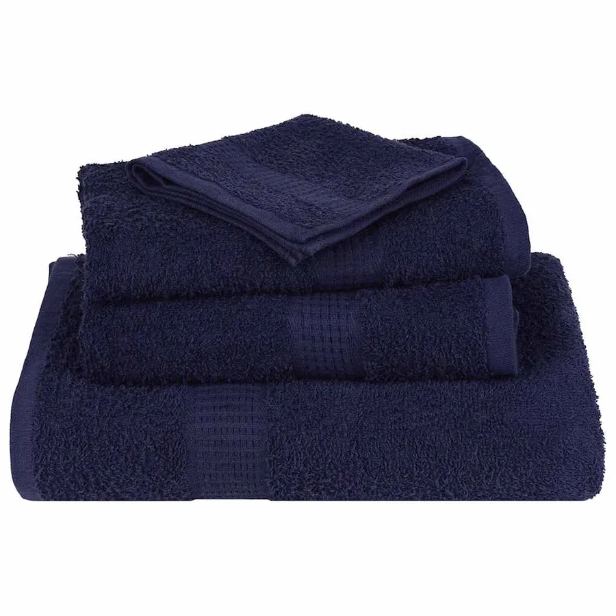 Ensemble de serviettes FROGN 12 pcs bleu marine 360 g/m² - 4