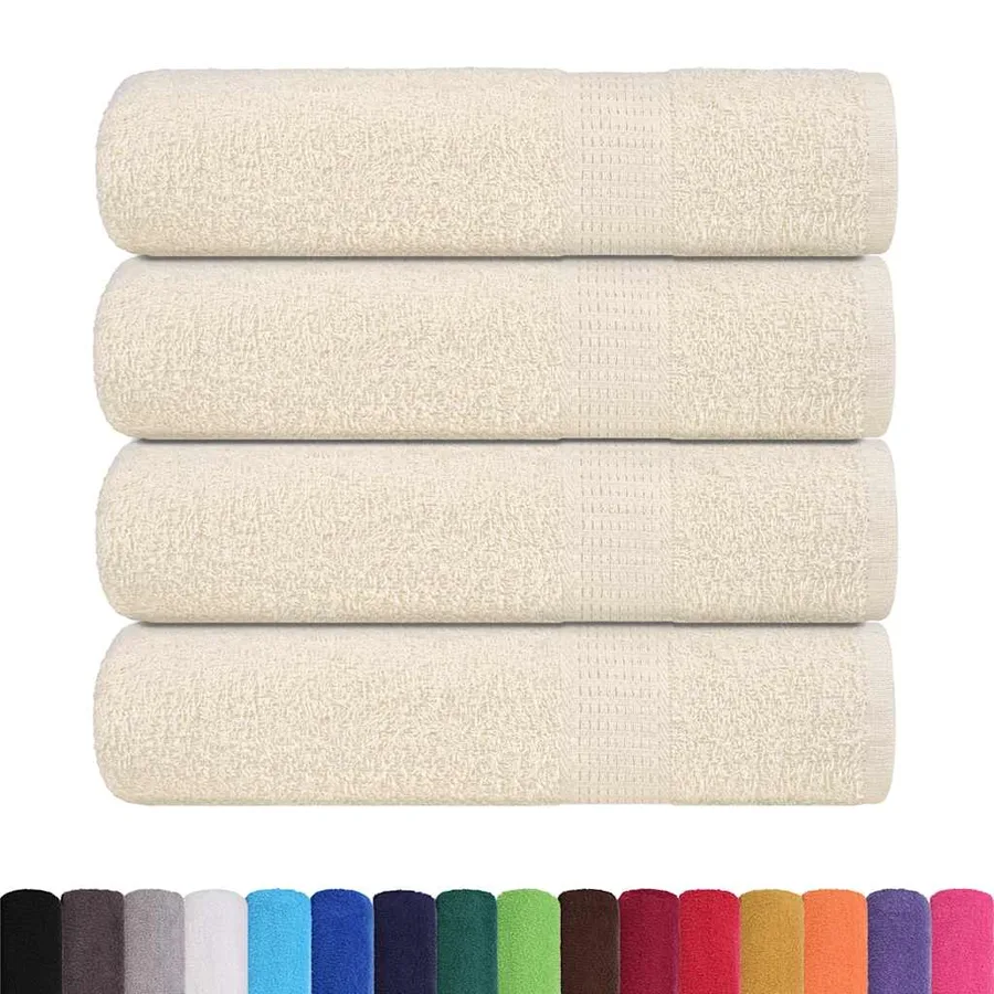 Essuie-mains FROGN 4 pcs crème 50x100 cm 360 g/m² - 2