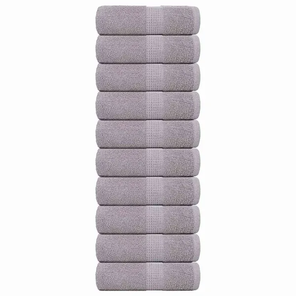 Serviettes d'invité FROGN 10 pcs gris 30x50 cm 360 g/m²