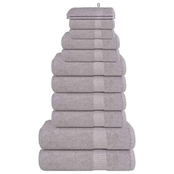Ensemble de serviettes FROGN 12 pcs gris 360 g/m²
