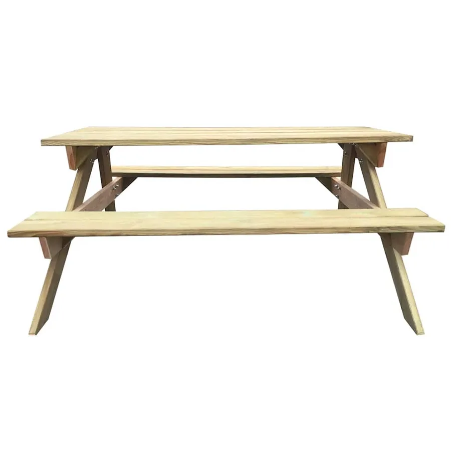 Table de pique-nique 150 x 135 x 71,5 cm Bois - 2