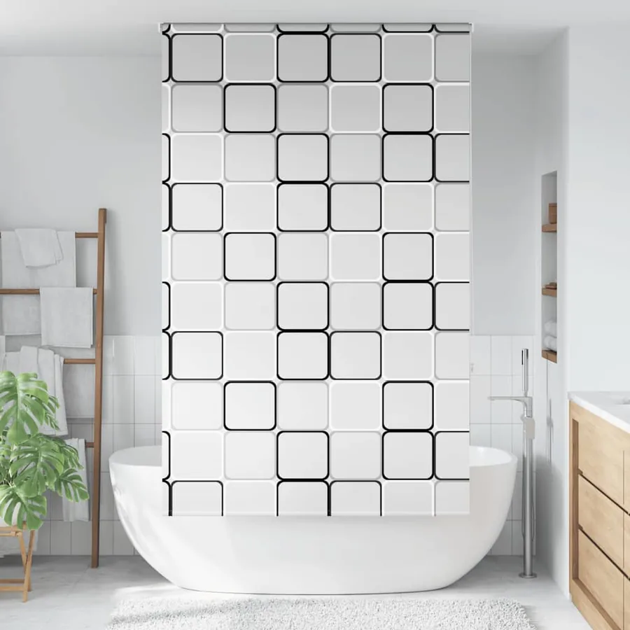 Store enrouleur de douche 120x240 cm largeur du tissu 116 cm