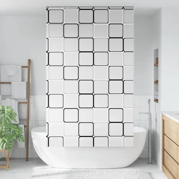 Store enrouleur de douche 120x240 cm largeur du tissu 116 cm