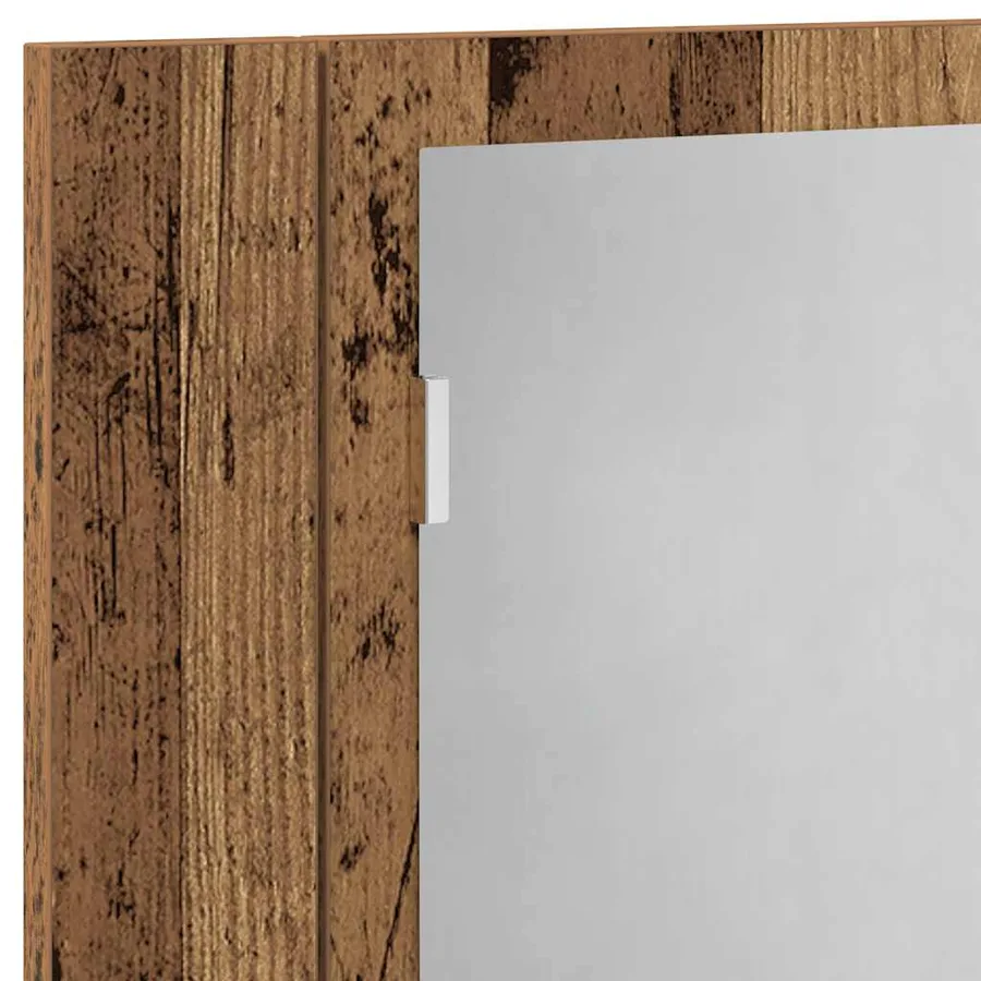Armoire à miroir LED vieux bois 60x12x45 cm bois d'ingénierie - 10