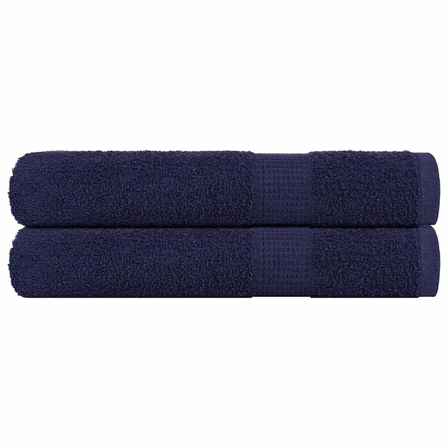 Serviettes de sauna FROGN 2 pcs bleu marine 80x200 cm 360 g/m²