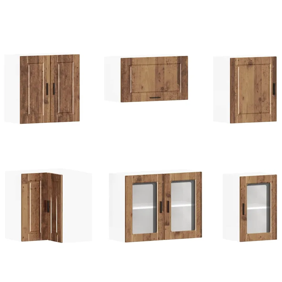 Ensemble d'armoires de cuisine 11 pcs Porto bois d'ingénierie - 5