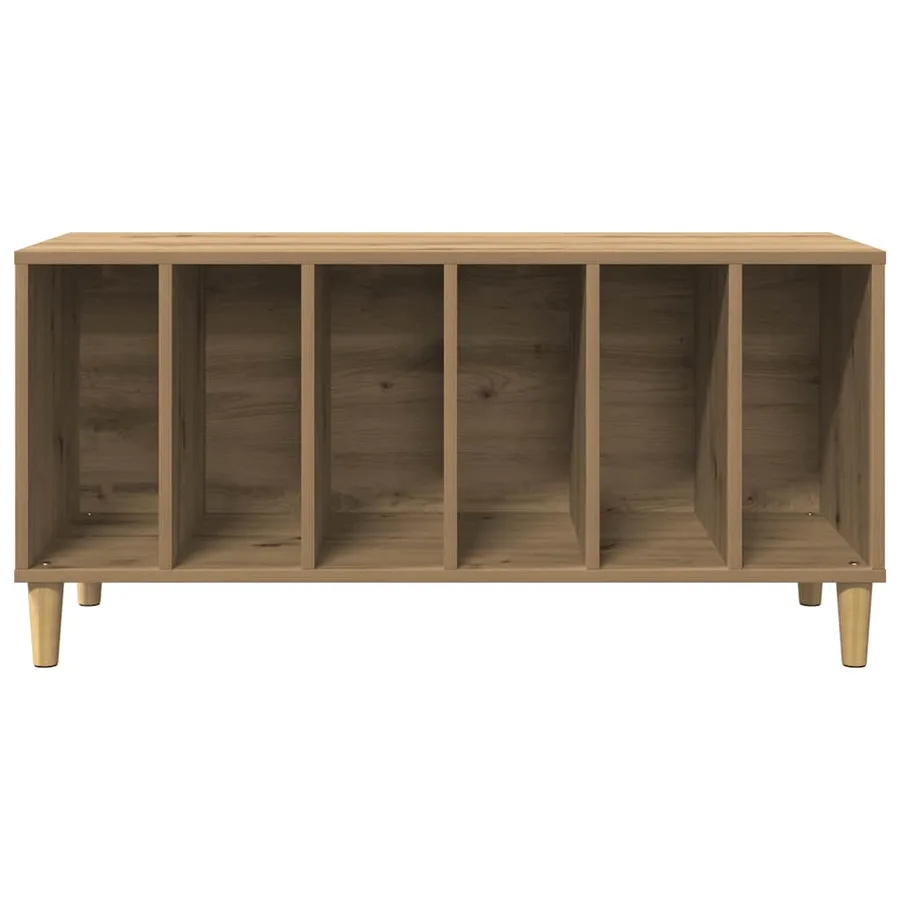 Armoire à disques chêne artisanal 100x38x48cm bois d'ingénierie - 4